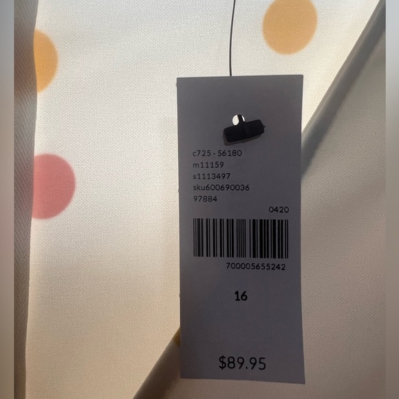 NWT Lane Bryant Size 16 Polka Dot Dress with tie waist - Picture 4 of 5